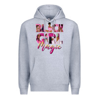 Heather Grey black girl magic Premium Hoodie - NancyCooperArtShop