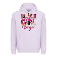 Lilac black girl magic Premium Hoodie - NancyCooperArtShop