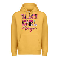 Mustard black girl magic Premium Hoodie - NancyCooperArtShop