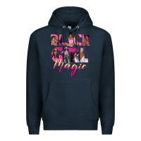 Navy black girl magic Premium Hoodie - NancyCooperArtShop
