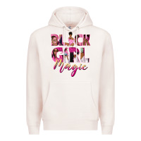 Pale Pink black girl magic Premium Hoodie - NancyCooperArtShop