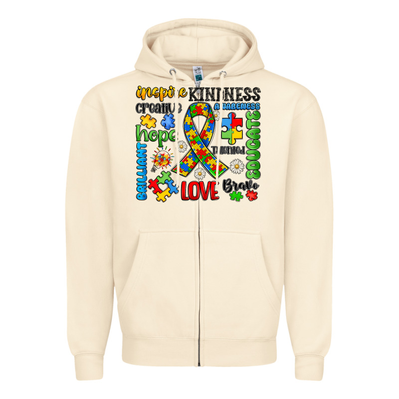 Autism Awareness Zipper Hoodie by JahusDesignShop | Teevron
