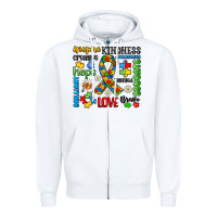 White autism awareness Zipper Hoodie - JahusDesignShop