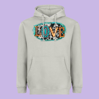 Love Western Heavyweight Hoodie Designed By Adodesignshop