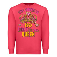 Cardinal the queen is 80 long live the queen Premium Sweatshirt - Jasminsmagicworld