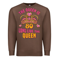 Chestnut the queen is 80 long live the queen Premium Sweatshirt - Jasminsmagicworld