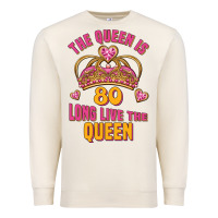 Sandshell the queen is 80 long live the queen Premium Sweatshirt - Jasminsmagicworld