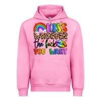 Fuchsia Pink kiss whoever the fuck you want Urban Hoodie - LillyAllenDesigns