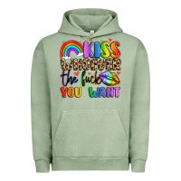 Pigment Oil Green kiss whoever the fuck you want Urban Hoodie - LillyAllenDesigns