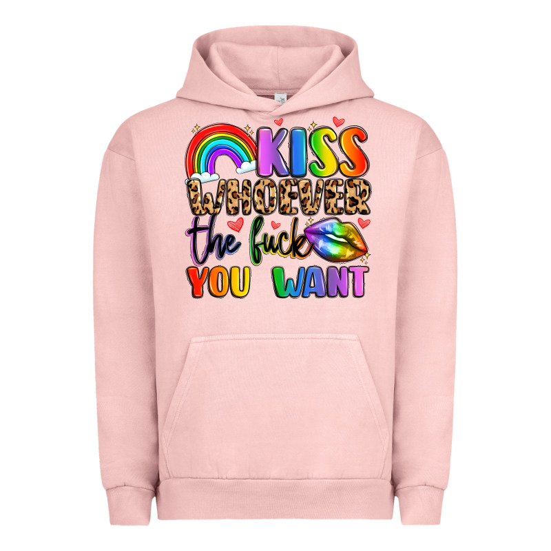 Kiss Whoever The Fuck You Want Urban Hoodie by LillyAllenDesigns | Teevron