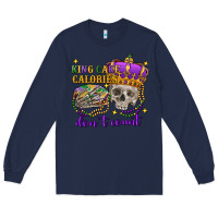 Navy king cake calories don't count skull Long Sleeve Tee - FaDigitalArtStudio