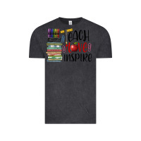 Vintage Black teach love inspire Vintage Tee - BarkalooDesign