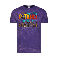 Cloud Purple i had my patience tested i'm negative Vintage Tee - Zillion Design Studio