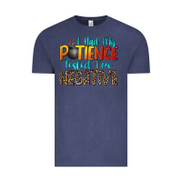 Vintage Denim i had my patience tested i'm negative Vintage Tee - Zillion Design Studio