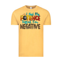 Vintage Mustard i had my patience tested i'm negative Vintage Tee - Zillion Design Studio