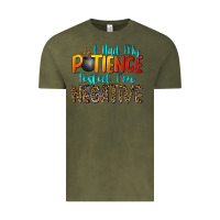 Vintage Olive i had my patience tested i'm negative Vintage Tee - Zillion Design Studio