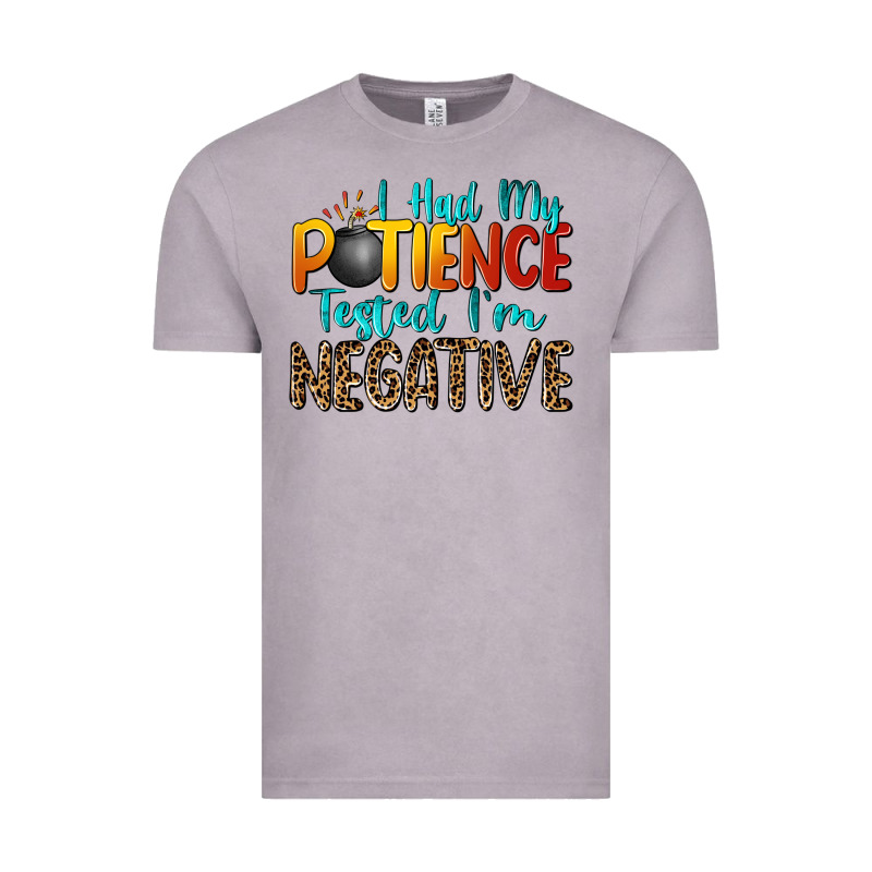 I Had My Patience Tested I'm Negative Vintage Tee by Zillion Design Studio | Teevron
