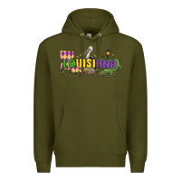 Army Green louisiana mardi gras Premium Hoodie - MaliasSmallBusiness