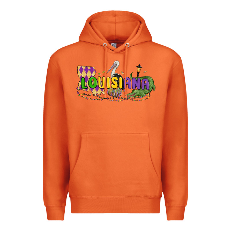 Louisiana Mardi Gras Premium Hoodie by MaliasSmallBusiness | Teevron
