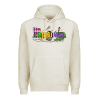 Oatmeal Heather louisiana mardi gras Premium Hoodie - MaliasSmallBusiness
