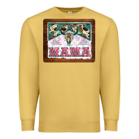 Antique Gold western bull skull mama mousepad Premium Sweatshirt - BarkalooDesign