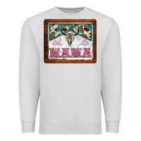 Dove Grey western bull skull mama mousepad Premium Sweatshirt - BarkalooDesign