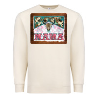 Sandshell western bull skull mama mousepad Premium Sweatshirt - BarkalooDesign