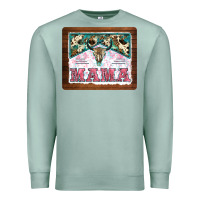 Seafoam western bull skull mama mousepad Premium Sweatshirt - BarkalooDesign