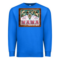 True Royal western bull skull mama mousepad Premium Sweatshirt - BarkalooDesign