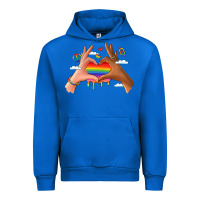 Cobalt lgbtq pride hands Urban Hoodie - LillyAllenDesigns
