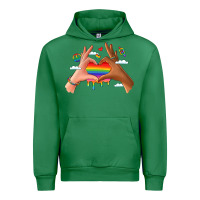 Emerald lgbtq pride hands Urban Hoodie - LillyAllenDesigns