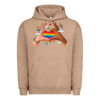 Pigment Burro lgbtq pride hands Urban Hoodie - LillyAllenDesigns