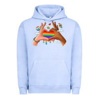 Pigment Grape Ice lgbtq pride hands Urban Hoodie - LillyAllenDesigns