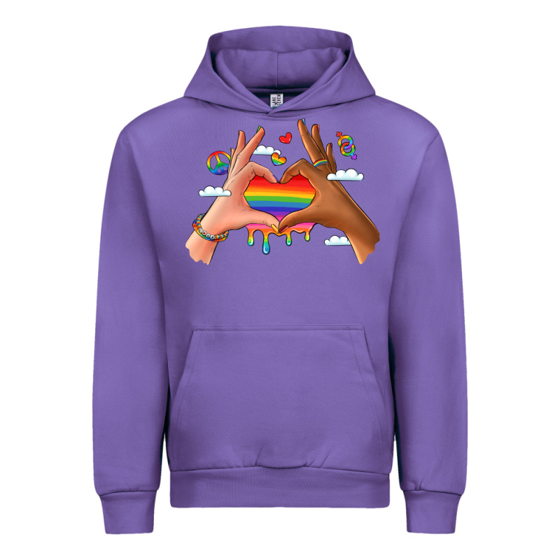Lgbtq Pride Hands Urban Hoodie by LillyAllenDesigns | Teevron