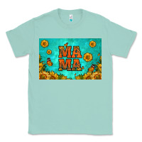 Seafoam sunflowers mama skinny metal can holder Classic Tee - HRA Design Shop