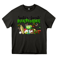 Asphalt Santa's Favorite Bartender Heavy Core Tee - LillyAllenDesigns