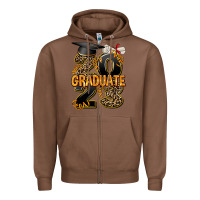 Chestnut 2023 graduate leopard Zipper Hoodie - AdoDesignShop