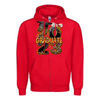 Red 2023 graduate leopard Zipper Hoodie - AdoDesignShop