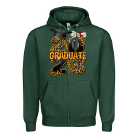 Sports Green 2023 graduate leopard Zipper Hoodie - AdoDesignShop