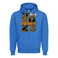 True Royal 2023 graduate leopard Zipper Hoodie - AdoDesignShop