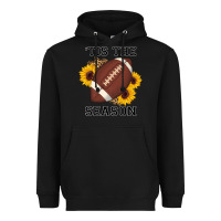 Black tis the season football sunflower Heavyweight Hoodie - AdoDesignShop