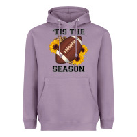 Lavender tis the season football sunflower Heavyweight Hoodie - AdoDesignShop