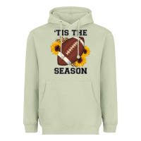 Matcha tis the season football sunflower Heavyweight Hoodie - AdoDesignShop