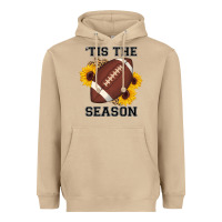 Mushroom tis the season football sunflower Heavyweight Hoodie - AdoDesignShop