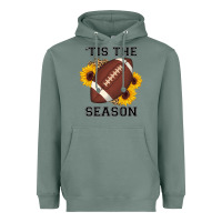 Sage tis the season football sunflower Heavyweight Hoodie - AdoDesignShop