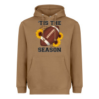 Toasted Coconut tis the season football sunflower Heavyweight Hoodie - AdoDesignShop