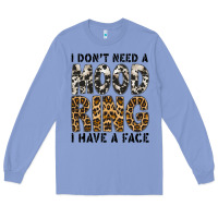 Colony Blue i dont need a mood ring i have a face Long Sleeve Tee - CowhideDigitalArt