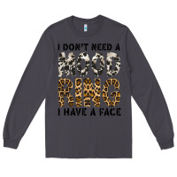 Smoke i dont need a mood ring i have a face Long Sleeve Tee - CowhideDigitalArt