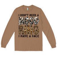 Toasted Coconut i dont need a mood ring i have a face Long Sleeve Tee - CowhideDigitalArt