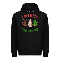 Black farm fresh christmas tree Premium Hoodie - MaliasSmallBusiness